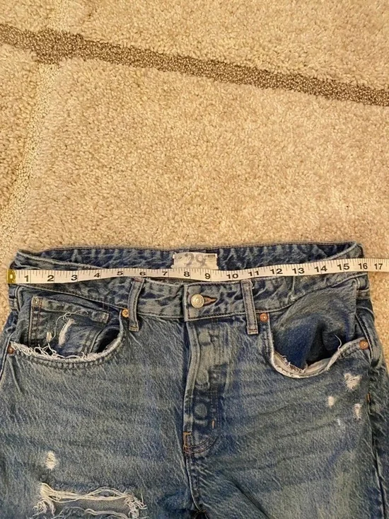 Free People Distressed Ripped Frayed Jeans - Picture 6 of 8